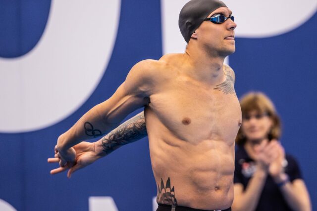 Caeleb Dressel Swims Personal Best 1:32.57 200 SCY Freestyle During Florida Invitational