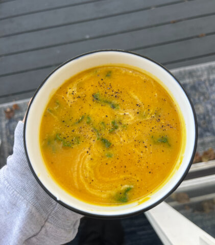 The Hungry Swimmer: Fall Butternut Squash Soup with Kale