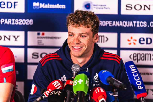 Leon Marchand Hosts Swim Clinic in Nagoya Ahead of Asian Games